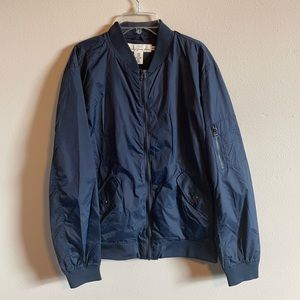 Men’s M H&M Blue Bomber Jacket NWT
